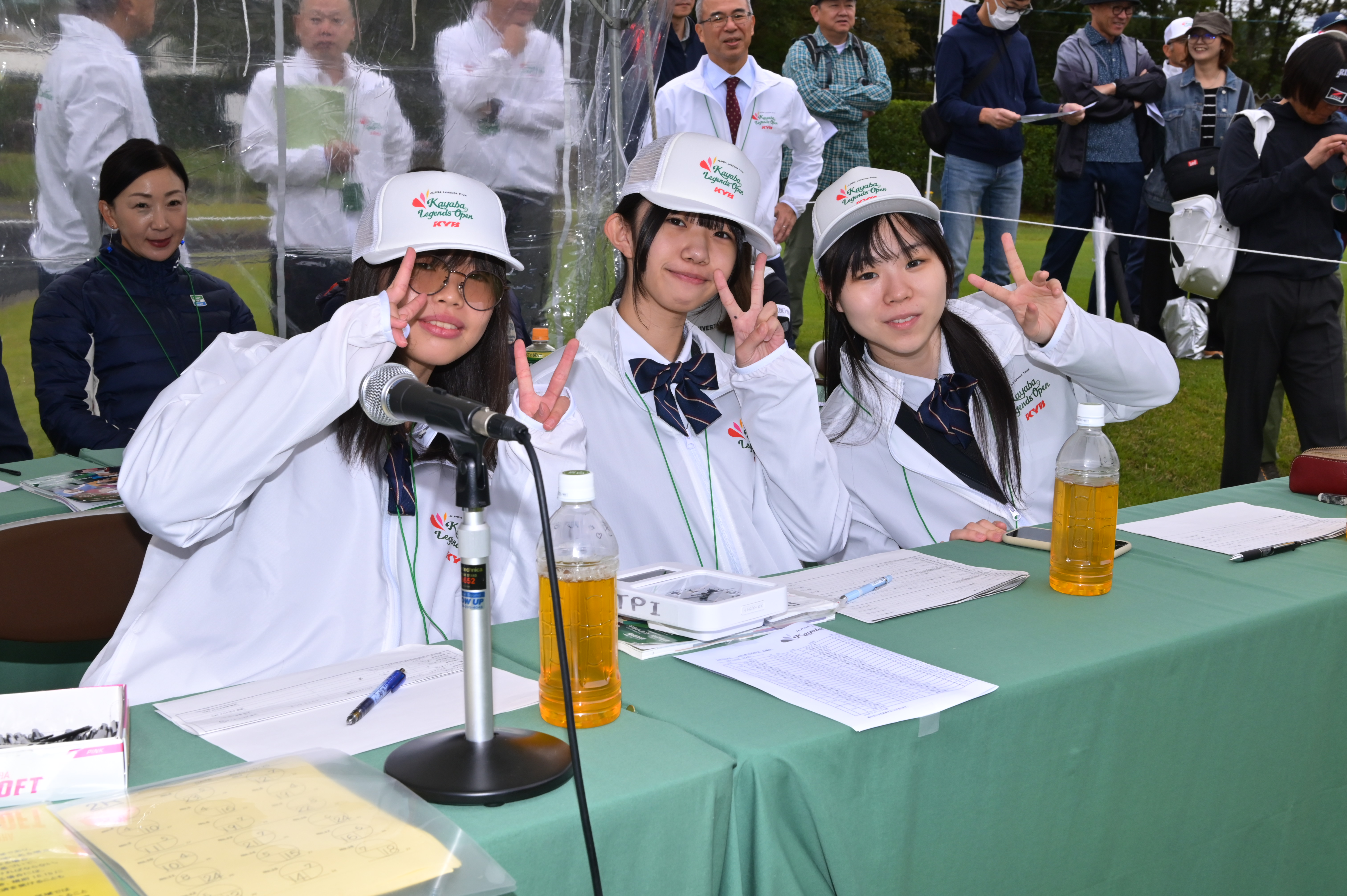 地元高校生のアナウンス