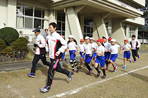 走り方の指導を実施